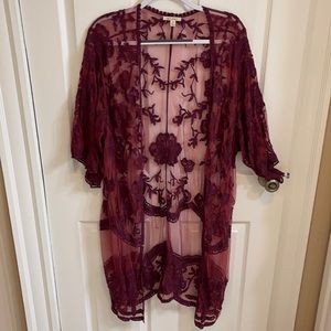 Lace bohemian cardigan